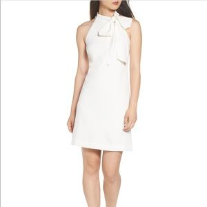 Vince Camuto White Crepe Dress